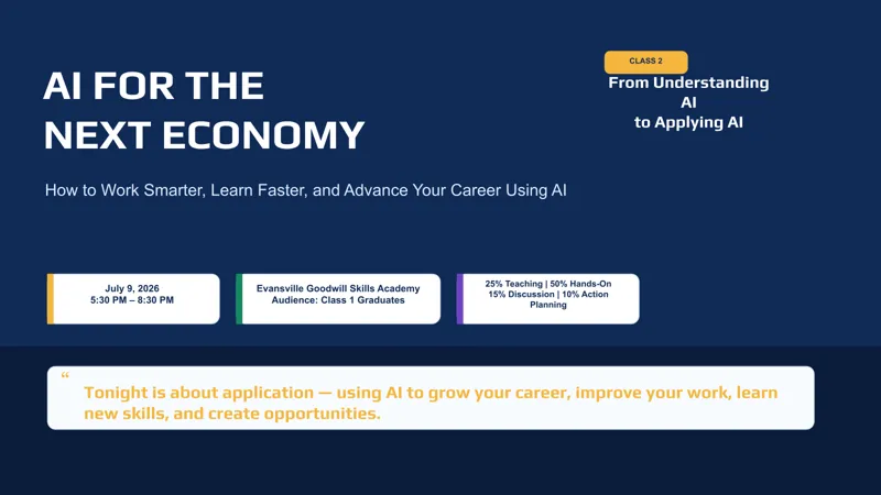 Title slide: AI for the Next Economy