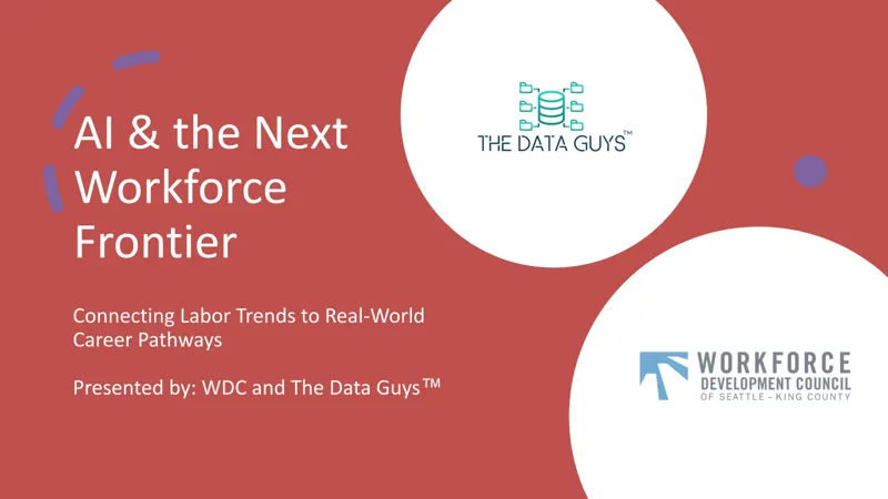 Title slide: AI & the Next Workforce Frontier