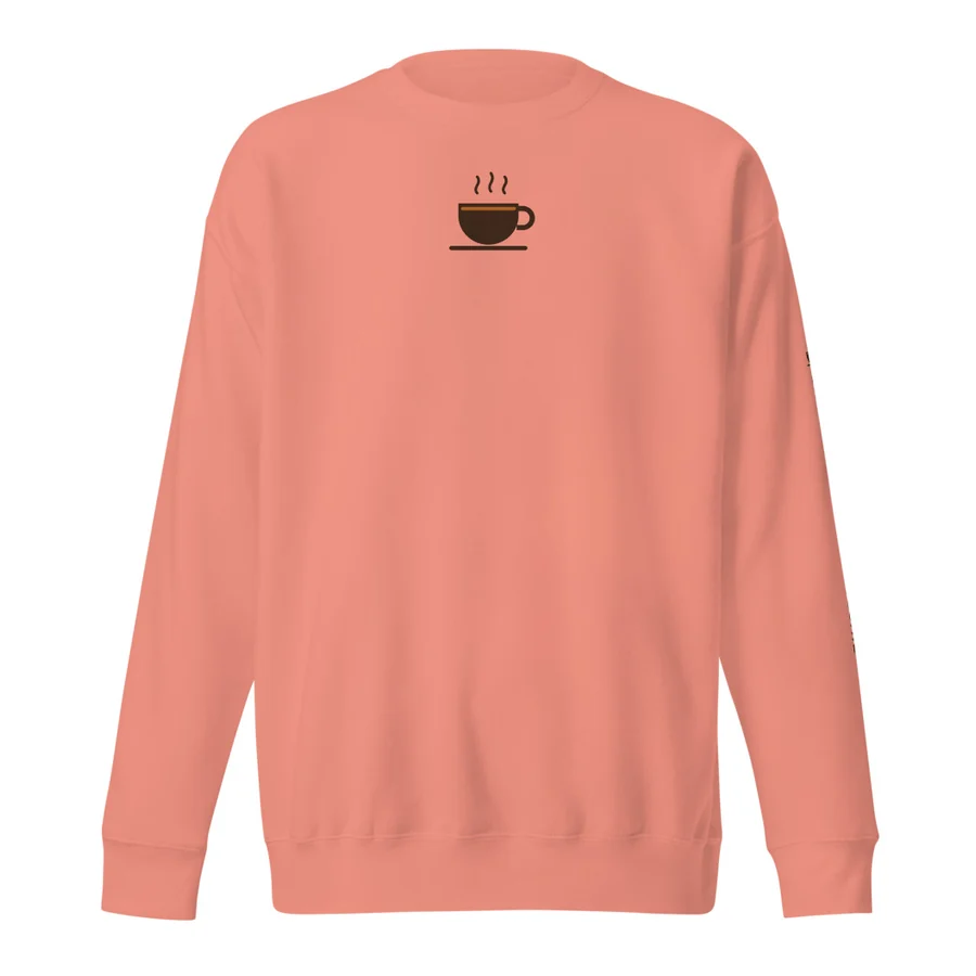 Sipping Tea Crewneck in Coral
