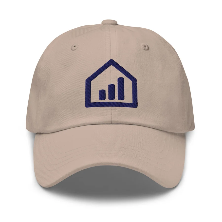 Rising Bars Dad Hat in Stone