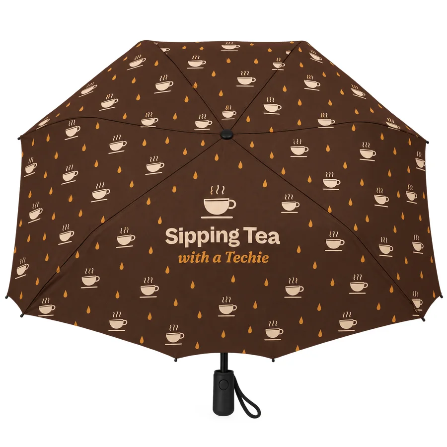 Seattle-Proof Umbrella in Brown teacups