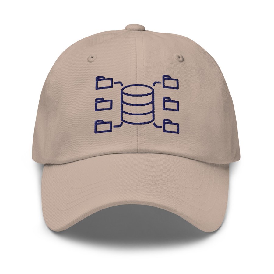 Database Dad Hat in Stone, The Data Guys™ design