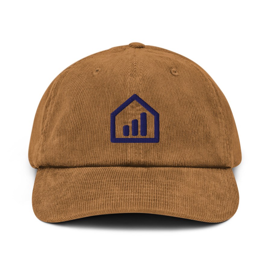 Rising Bars Corduroy Cap in Camel, Storyhouse design
