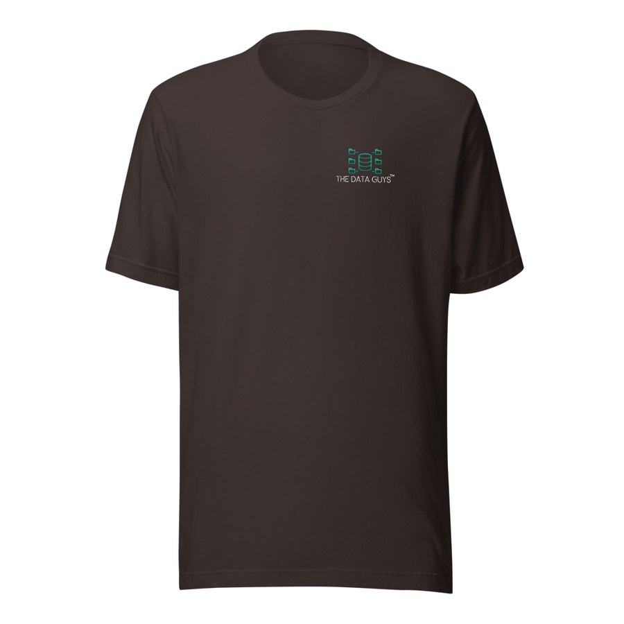 Logo Tee in Brown, The Data Guys™ design
