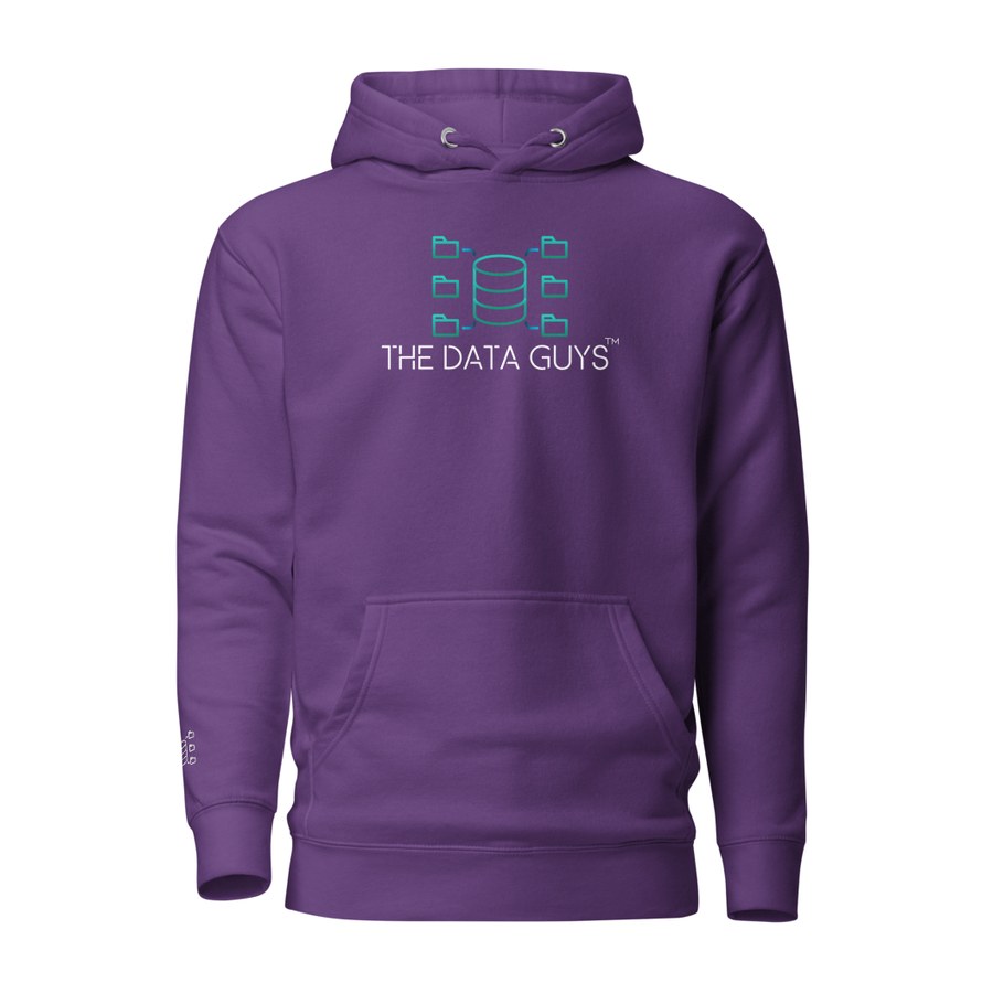Data House Hoodie in Purple, The Data Guys™ design