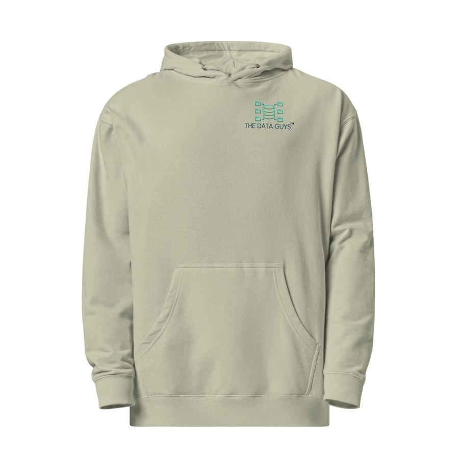 Data House Hoodie in Dusty Sage, The Data Guys™ design