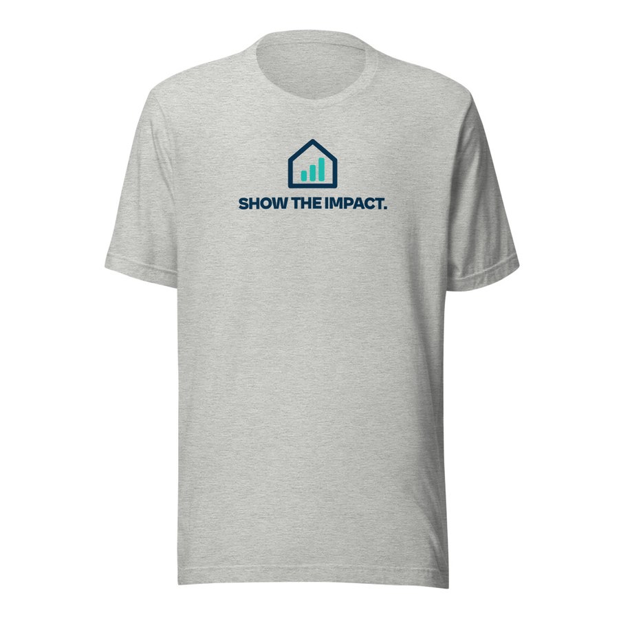 Show the Impact Tee in Athletic Heather, Storyhouse design