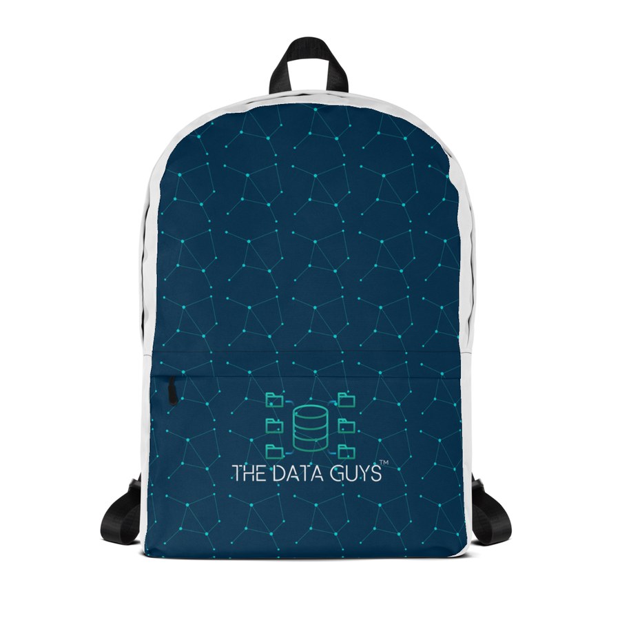 Network Backpack in Navy network, The Data Guys™ design