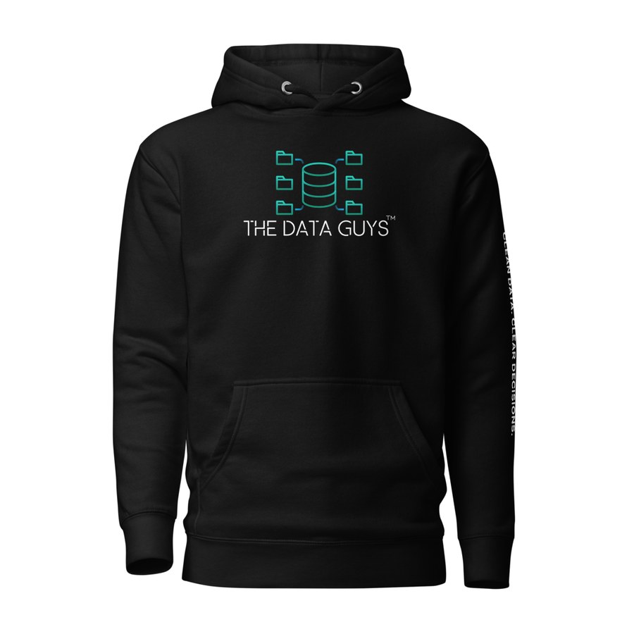 Data House Hoodie in Black, The Data Guys™ design