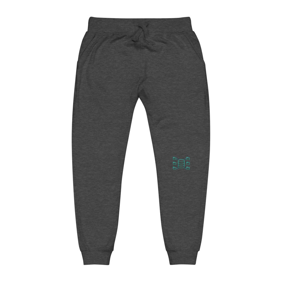 Data House Sweatpants in Charcoal Heather, The Data Guys™ design