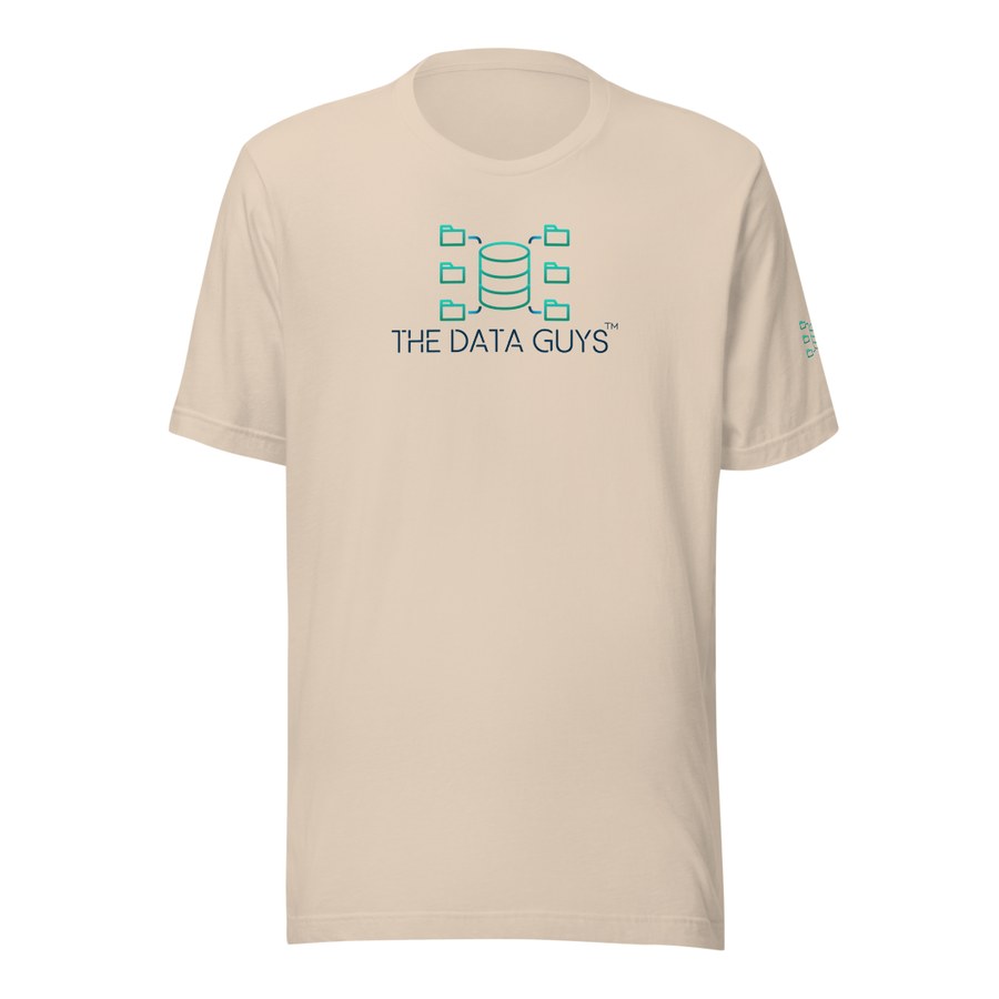 Logo Tee in Soft Cream, The Data Guys™ design